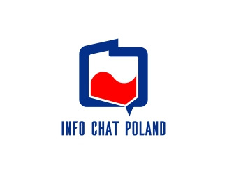 Projekt graficzny logo dla firmy online Info Chat Poland